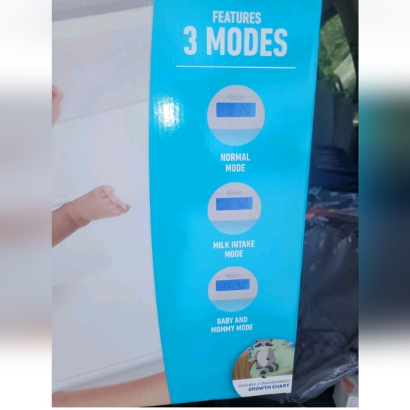 GRACO DIGITAL LCD SCALE Up To 220lbs W Removable Tray Baby, Child Or PET SCALE - Picture 5 of 6